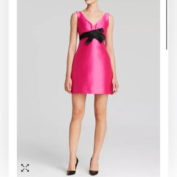 Kate Spade New York Origami Bow A-Line Tokyo Mini Dress Pink Size 2 BNWT - Picture 1 of 15